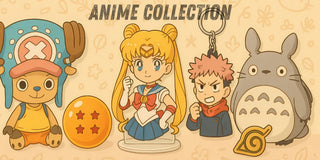 anime-themed figurines and keychain 