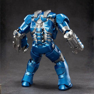Blue Igor Armor Iron Man figure - back view
