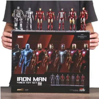Box of Iron Man 4-inch toy set officially licensed by ZD toys
