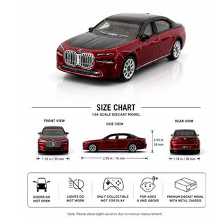 CCA BMW i7 1:64 Scale Die-Cast Model Car