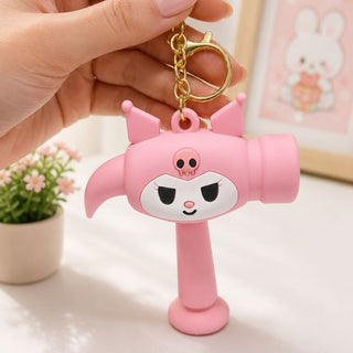 Cartoon Mini Hammer Keychain