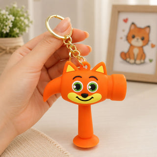 Cartoon Mini Hammer Keychain