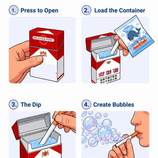 Cigarette Shaped Bubble Sticks Prank Toy
