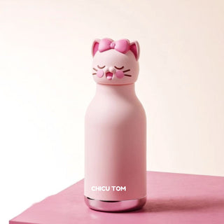 Cute Animal Insulated Bottle | Steel Water Bottle for Kids