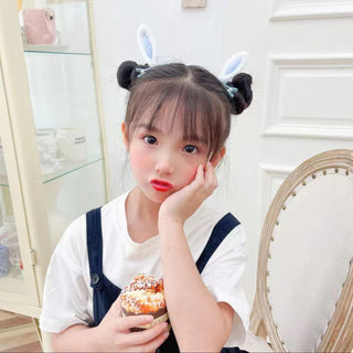 Cute Bunny Ear Hair Clips | Fuzzy Rabbit Ear Hair Accessories for Kids &amp; Girls