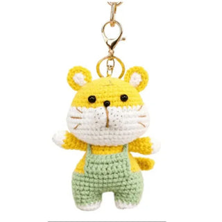 Cute Crochet Tiger Keychain