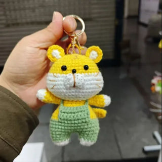 Cute Crochet Tiger Keychain