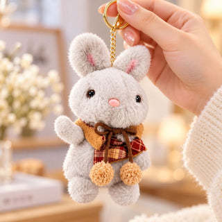 Cute Plush Bunny Keychain