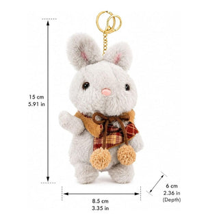 Cute Plush Bunny Keychain