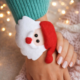 Christmas Slap Band – Cute Plush Holiday Wrist Accessory for Kids