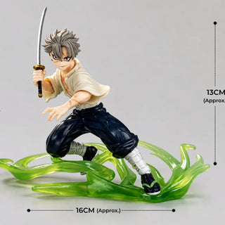 Demon Slayer Elemental Battle Figures | Anime Action Collectible with Effect Base