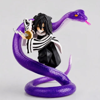 Demon Slayer Elemental Battle Figures | Anime Action Collectible with Effect Base
