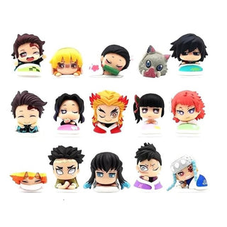 Demon Slayer Inspired Mini Character Figures Set 