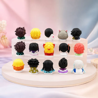Demon Slayer Inspired Mini Character Figures Set 