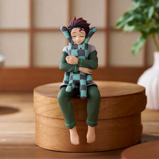 Demon Slayer Teddy Cuddles Figure | Cute Anime Collectible with Plush Buddy