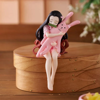 Demon Slayer Teddy Cuddles Figure | Cute Anime Collectible with Plush Buddy