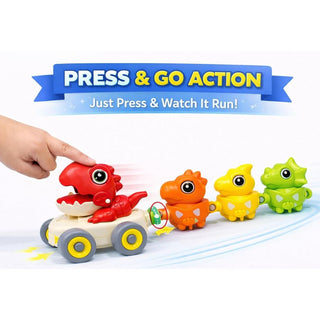 Dinosaur Press & Go Car Toy