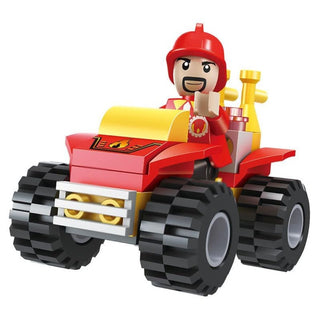 Fire Station Building Blocks Set With Fire Truck 2 In 1
