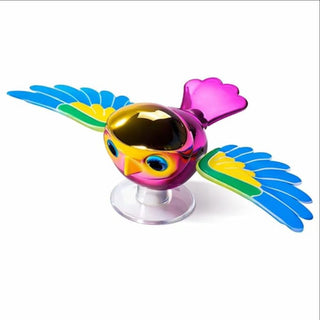 Flapping wings bird on a white background