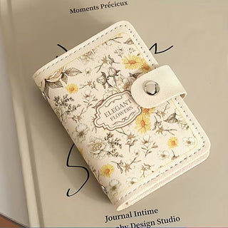 Floral Card Holder - white