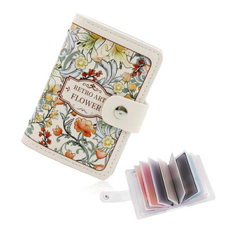 Floral Card Holder - white inside n outside view