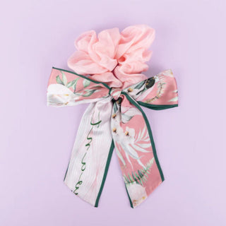 Floral Satin Scarf Scrunchie – Effortless Elegance For Your Tresses