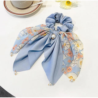 Floral Satin Scarf Scrunchie – Effortless Elegance For Your Tresses