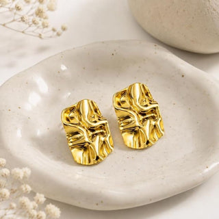 Gloriously Golden Sheet Earrings