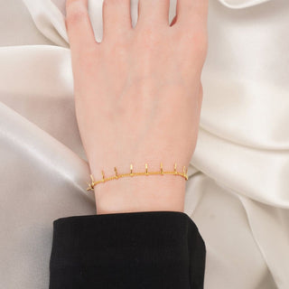 Gold Minimal Charm Bracelet |