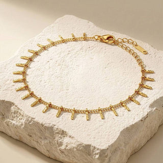 Gold Minimal Charm Bracelet |