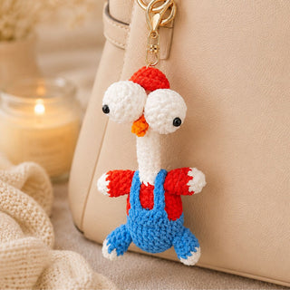 Gugu Chicken in Mario Outfit 