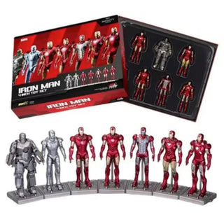 Iron Man MK1 to MK7 Figures Set – 4 Inch ZD Toys Collectible Figures | Officially Licensed