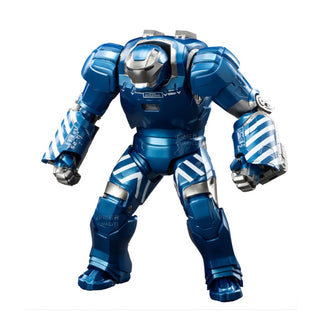 Blue Igor Armor Iron Man figure on a white background