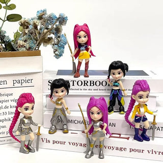 K-Pop Warrior Girl Mini Figure Set
