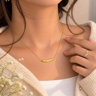 Long Bar Pendant Necklace