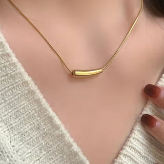 Long Bar Pendant Necklace