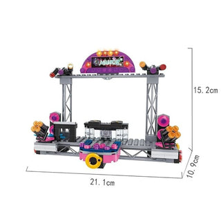 Music Concert Stage Building Blocks Set 297 Pieces