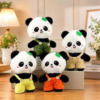 Panda in a Dungaree Keychain