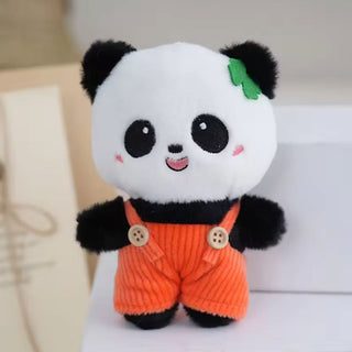 Panda in a Dungaree Keychain