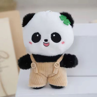 Panda in a Dungaree Keychain