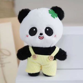 Panda in a Dungaree Keychain