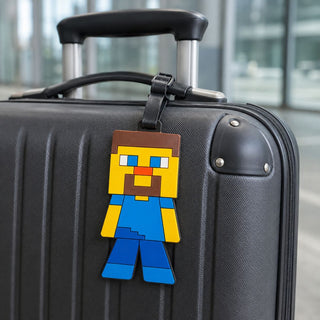 Pixel Block Character Luggage Tag