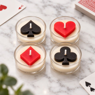 Playing Card Suit Mini Candles – Set of 4