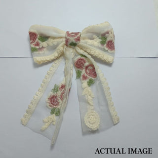 Elegant Lace Bow Hair Clip – Soft, Breathable n Stylish