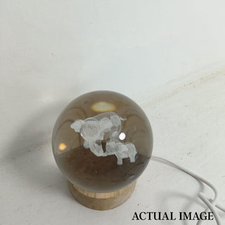 Elephant n Baby Crystal Lamp – Heartwarming 3D LED Night Light