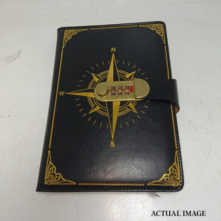 विंटेज मिस्र नोटबुक पासवर्ड के साथ | रेट्रो लुक के साथ गुप्त डायरी