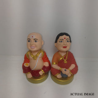 Grandpa n Grandma Figurine Set – HandPainted Home Décor