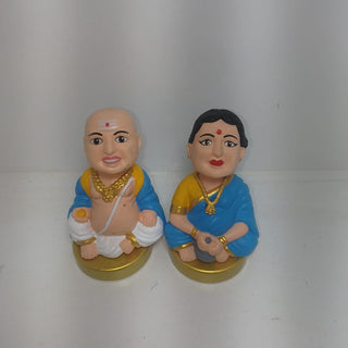 Grandpa n Grandma Figurine Set – HandPainted Home Décor