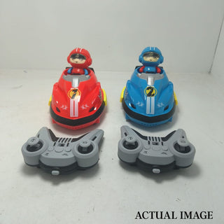 Go Kart Battle Remote Control Car Set – 2 Player RC Collision Cars
