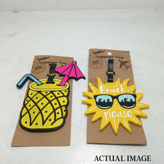 Holiday-Themed Luggage Tags – Fun Silicone Travel Bag Tags